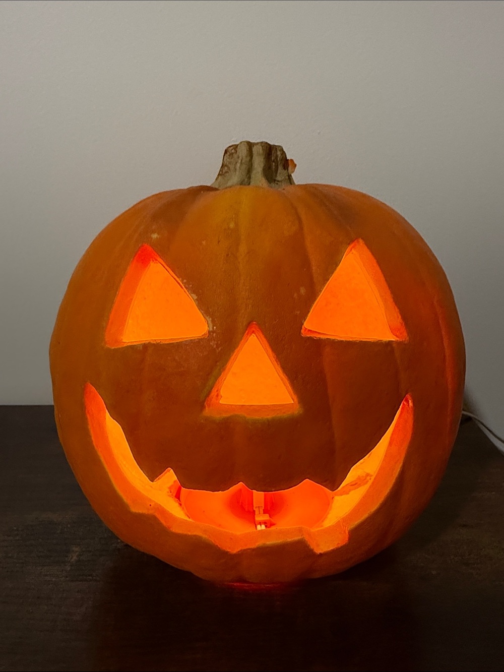 Vintage Trendmasters Halloween Pumpkin Jack O Lantern Decoration Lighted 1993